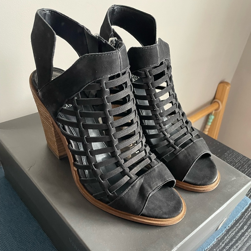 Vince Camuto Black Wedges